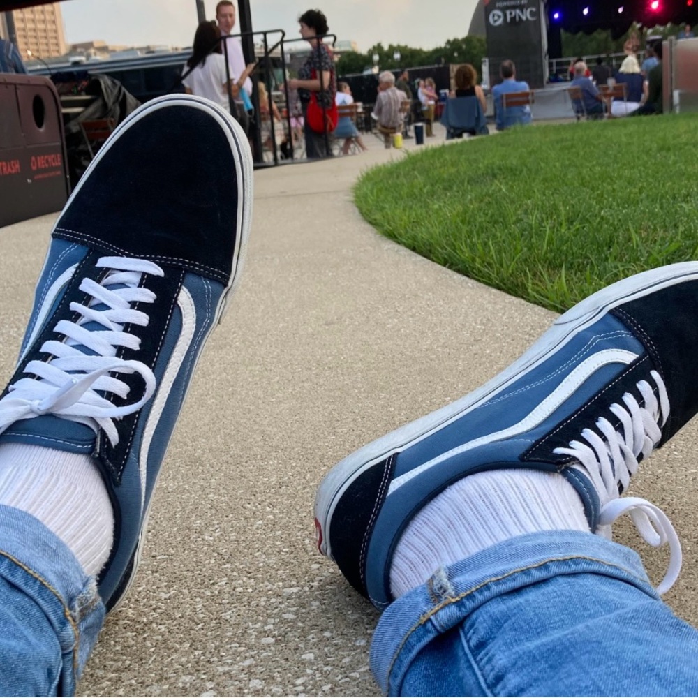 Old Skool Vans -black/blue